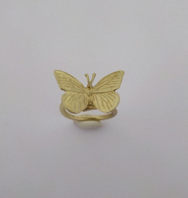 anillo mariposa textura ajustable 1